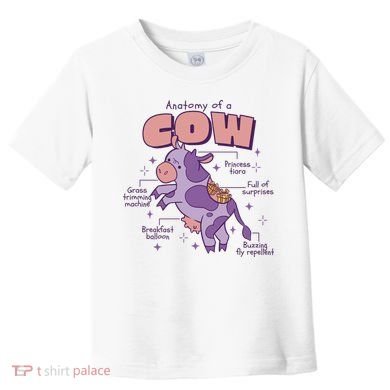 Cow Funny Anatomy Toddler T-Shirt