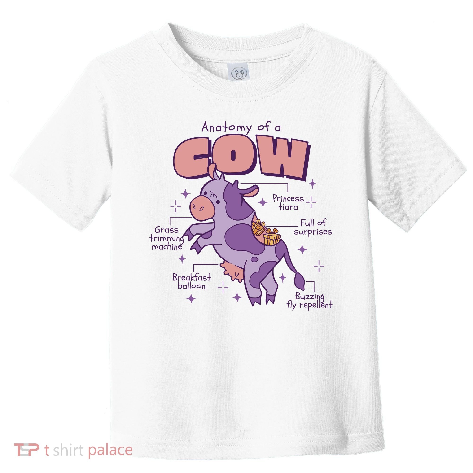 Cow Funny Anatomy Toddler T-Shirt