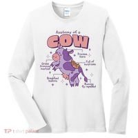 Cow Funny Anatomy Women's Long Sleeve Shirt thumb 0