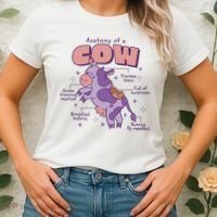 Cow Funny Anatomy Women's T-Shirt thumb 2