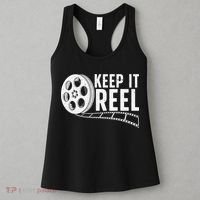 Cool Filmmaker Art For Men Women Movie Film Maker Keep Reel Women's Tank Top thumb 3