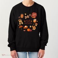 Cute Fall Autumn Little Things Retro Fall Hello Autumn Women's Sweatshirt thumb 0