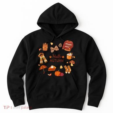 Cute Fall Autumn Little Things Retro Fall Hello Autumn Hoodie