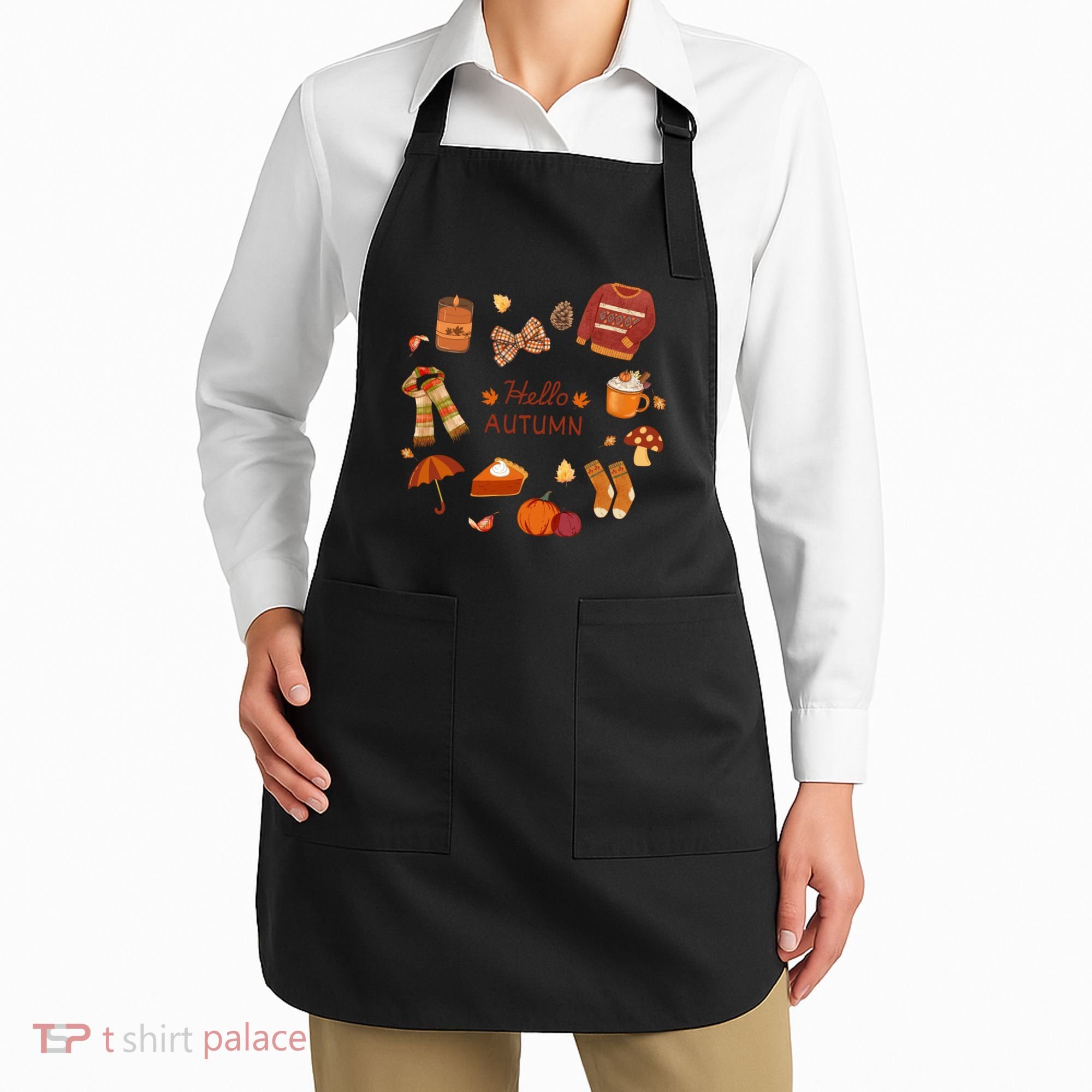 Cute Fall Autumn Little Things Retro Fall Hello Autumn Apron