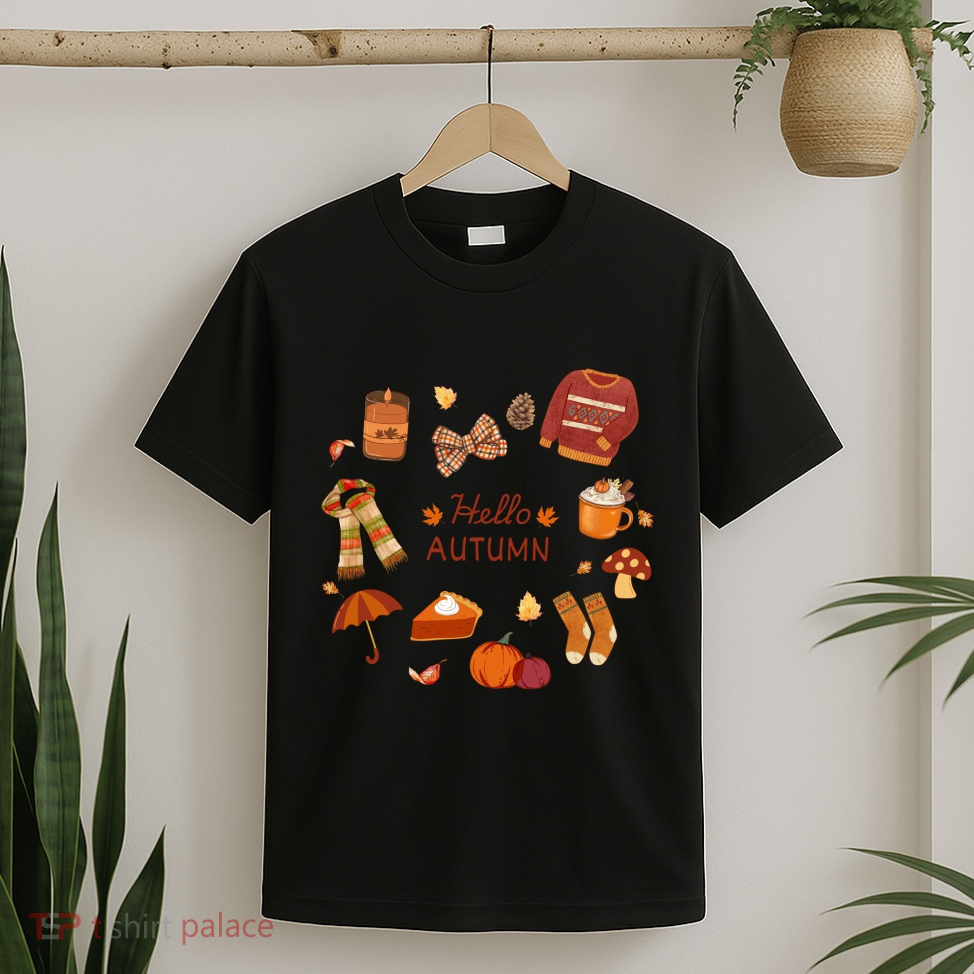 Cute Fall Autumn Little Things Retro Fall Hello Autumn T-Shirt