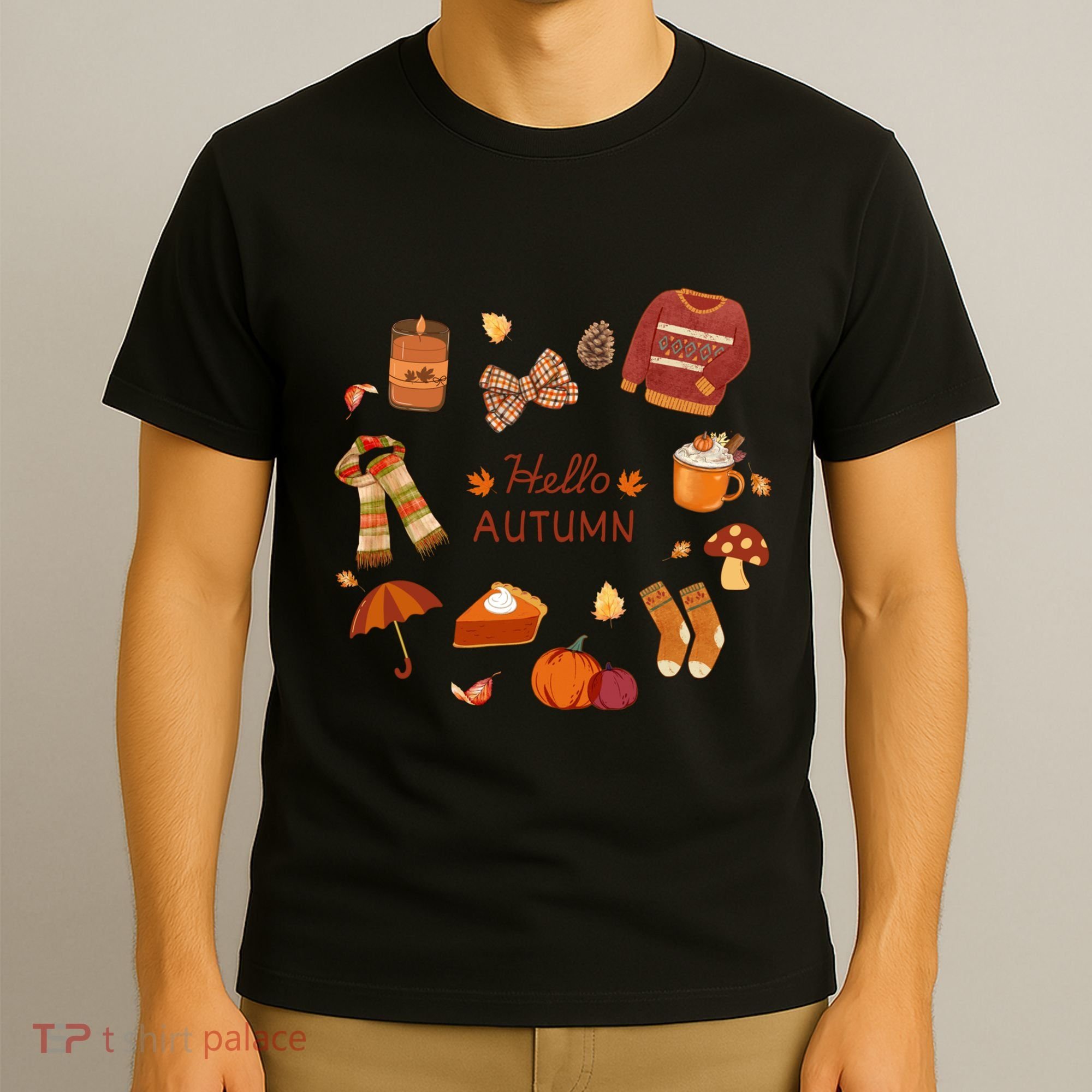 Cute Fall Autumn Little Things Retro Fall Hello Autumn T-Shirt
