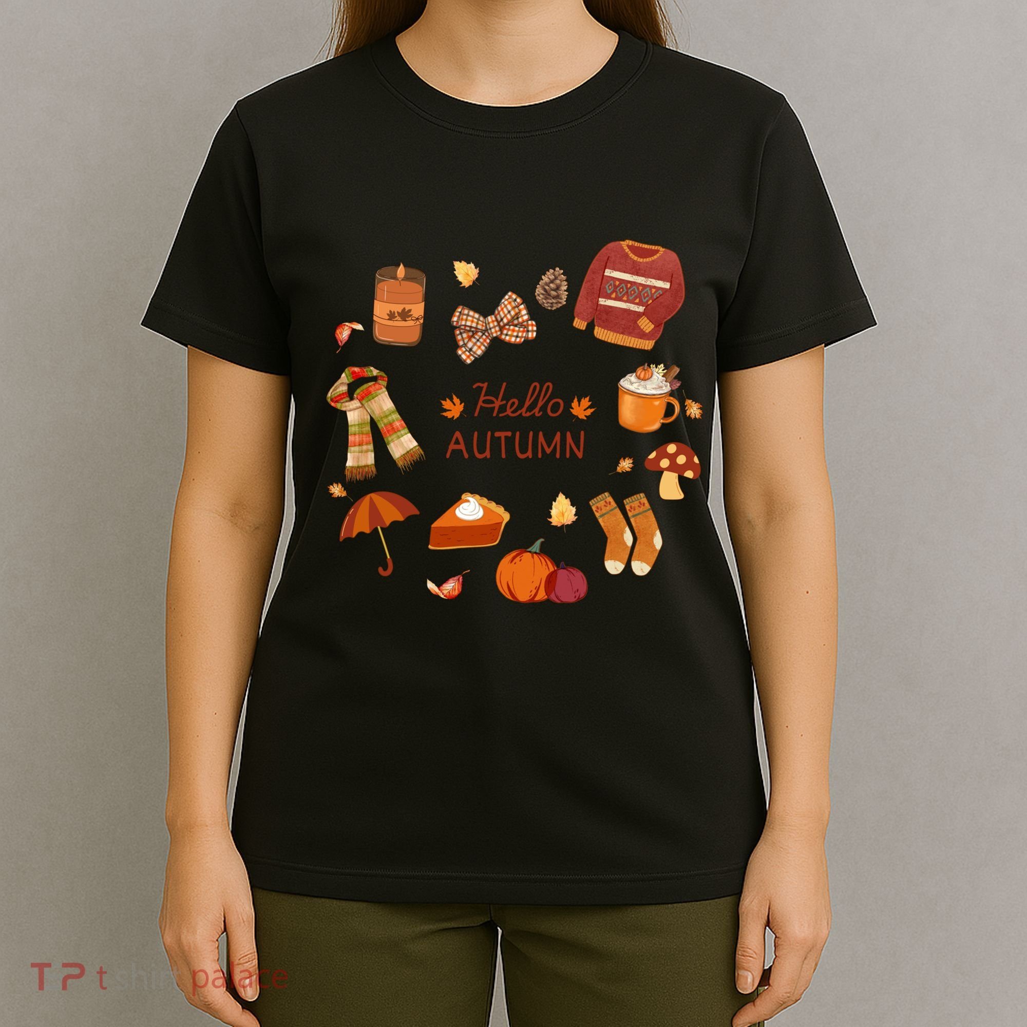 Cute Fall Autumn Little Things Retro Fall Hello Autumn T-Shirt
