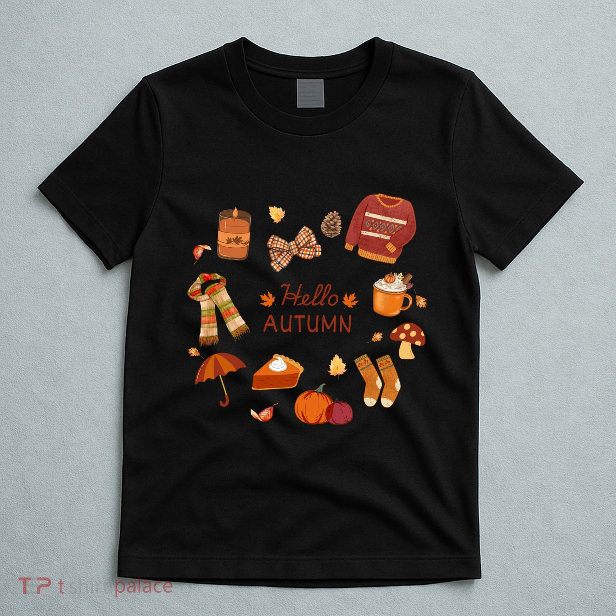 Cute Fall Autumn Little Things Retro Fall Hello Autumn T-Shirt