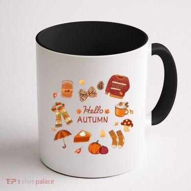 Cute Fall Autumn Little Things Retro Fall Hello Autumn Coffee Mug back