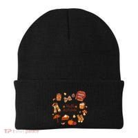 Cute Fall Autumn Little Things Retro Fall Hello Autumn Beanie thumb 0