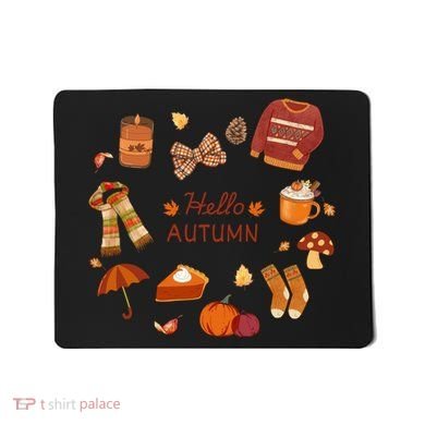 Cute Fall Autumn Little Things Retro Fall Hello Autumn Mousepad