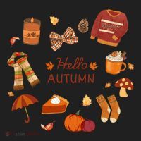 Cute Fall Autumn Little Things Retro Fall Hello Autumn Hat thumb 2