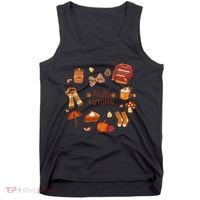 Cute Fall Autumn Little Things Retro Fall Hello Autumn Tank Top thumb 0