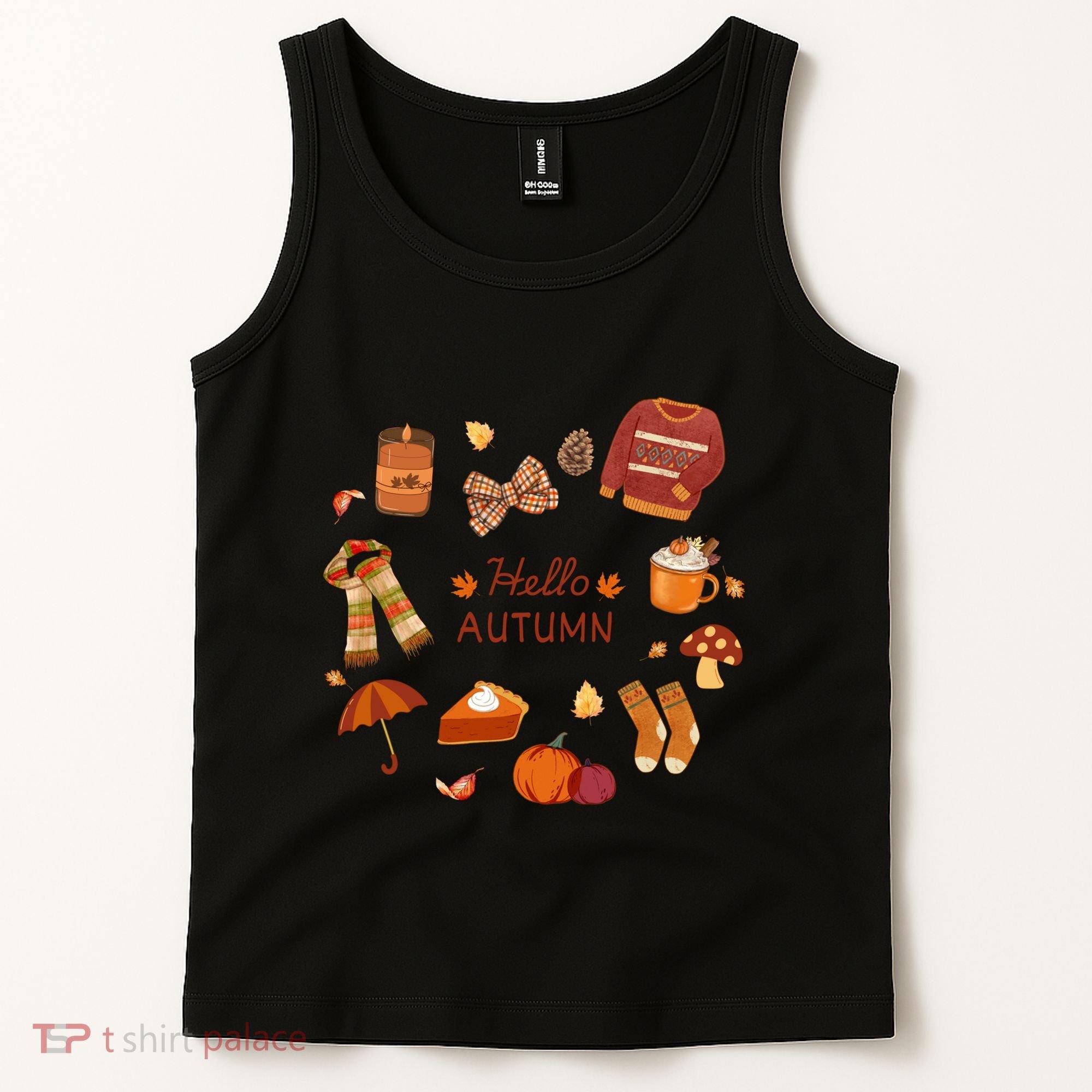 Cute Fall Autumn Little Things Retro Fall Hello Autumn Tank Top