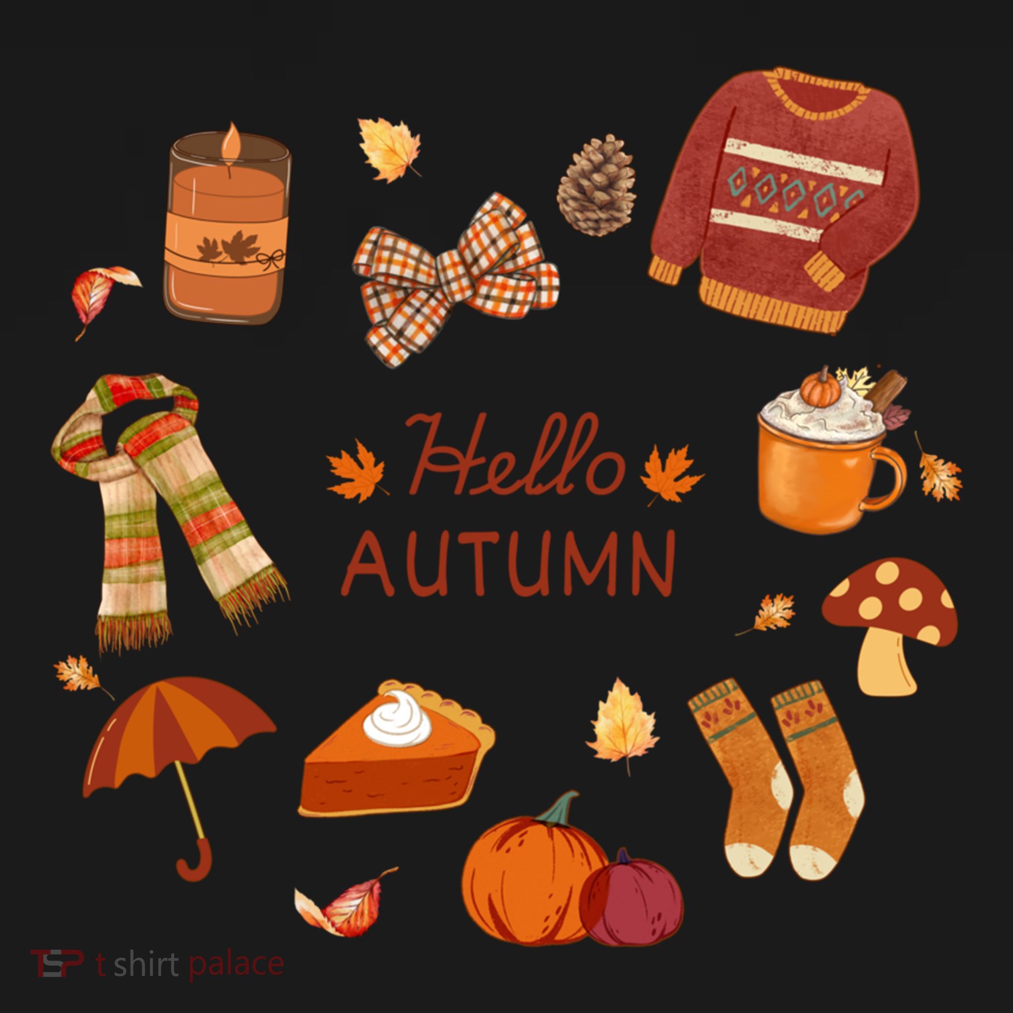 Cute Fall Autumn Little Things Retro Fall Hello Autumn Tank Top