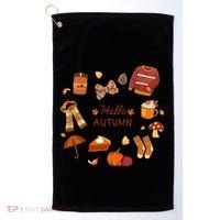 Cute Fall Autumn Little Things Retro Fall Hello Autumn Golf Towel thumb 0