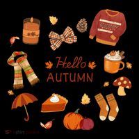 Cute Fall Autumn Little Things Retro Fall Hello Autumn Women's Long Sleeve Shirt thumb 2