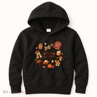 Cute Fall Autumn Little Things Retro Fall Hello Autumn Kids Hoodie thumb 0