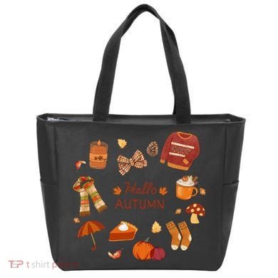 Cute Fall Autumn Little Things Retro Fall Hello Autumn Tote Bag