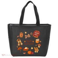 Cute Fall Autumn Little Things Retro Fall Hello Autumn Tote Bag thumb 0