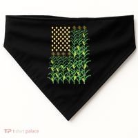 Corn Farmer American Flag Crop Farmers Farm Farming Gift USA-Made Doggie Bandana thumb 0