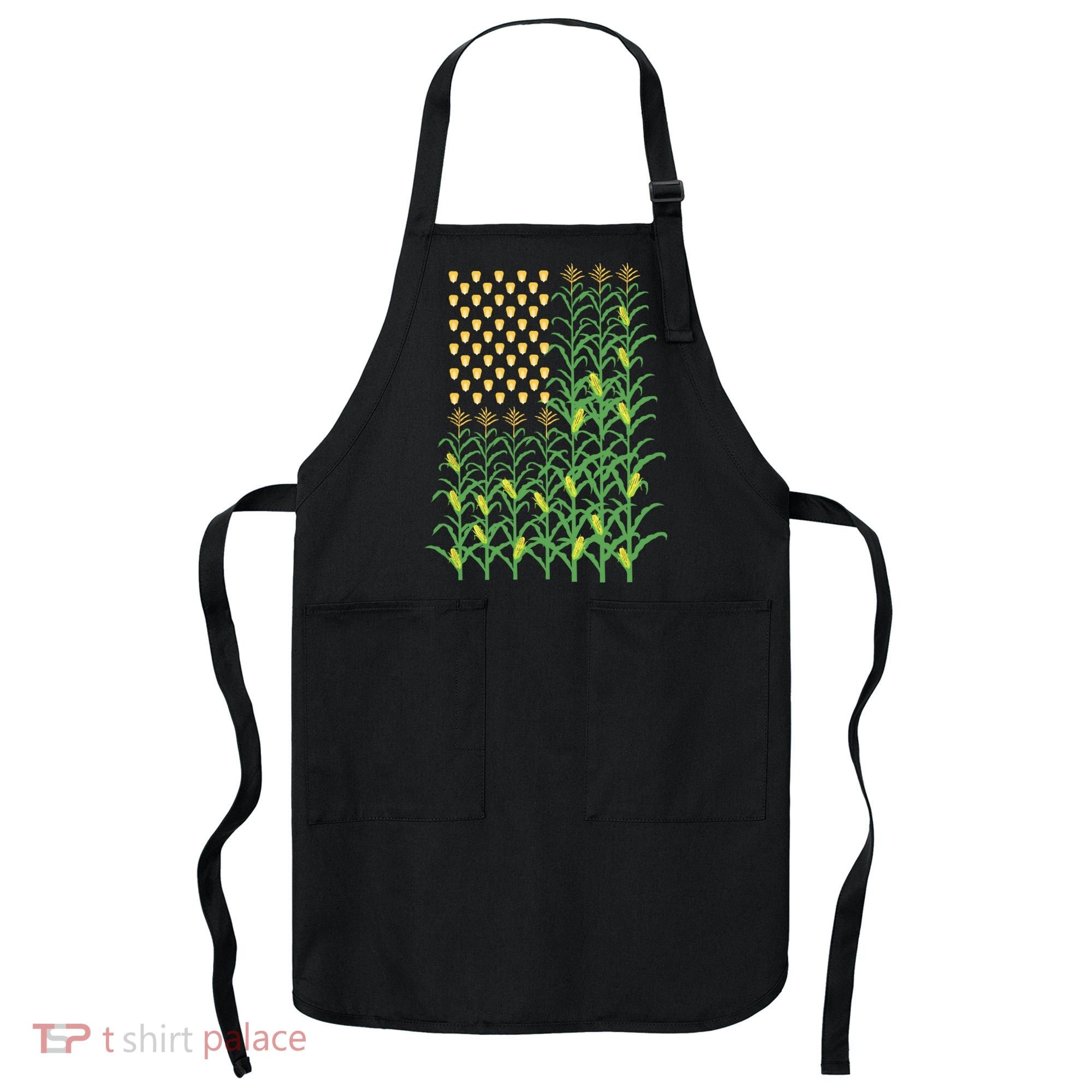 Corn Farmer American Flag Crop Farmers Farm Farming Gift Apron