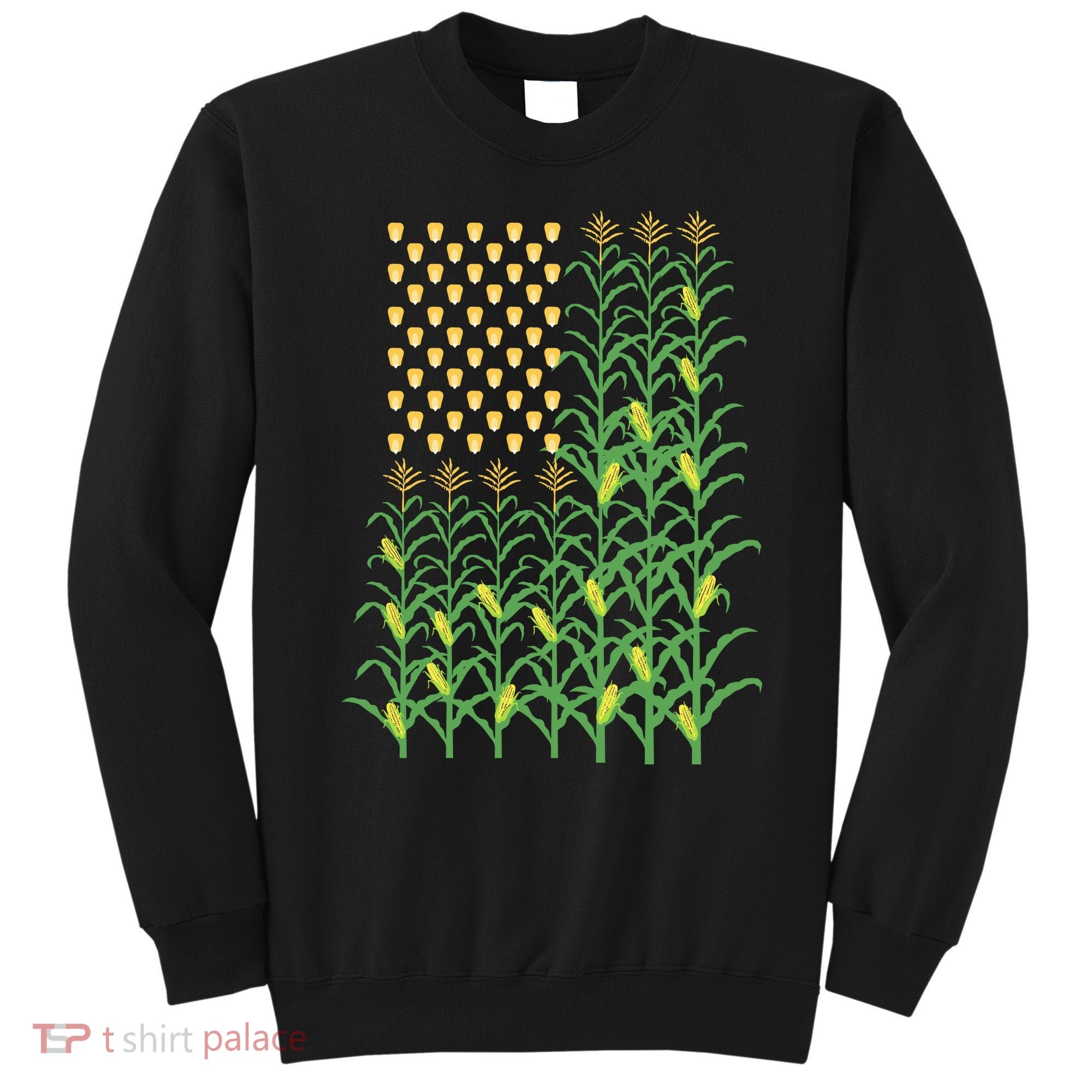 Corn Farmer American Flag Crop Farmers Farm Farming Gift Sweatshirt