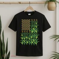 Corn Farmer American Flag Crop Farmers Farm Farming Gift T-Shirt thumb 2