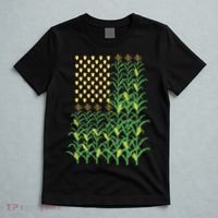Corn Farmer American Flag Crop Farmers Farm Farming Gift T-Shirt thumb 5