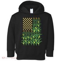 Corn Farmer American Flag Crop Farmers Farm Farming Gift Toddler Hoodie thumb 0