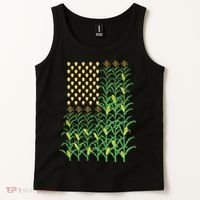 Corn Farmer American Flag Crop Farmers Farm Farming Gift Tank Top thumb 2