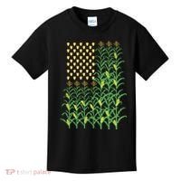 Corn Farmer American Flag Crop Farmers Farm Farming Gift Kids T-Shirt thumb 0