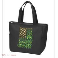 Corn Farmer American Flag Crop Farmers Farm Farming Gift Tote Bag thumb 3