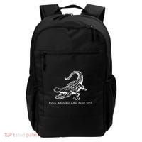 Crocodile Fuck Around And Find Out Backpack thumb 0