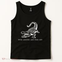 Crocodile Fuck Around And Find Out Tank Top thumb 2