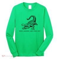 Crocodile Fuck Around And Find Out Long Sleeve Shirt thumb 0