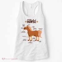 Cute Funny Anatomy Of A Horse Diagram Women's Tank Top thumb 0