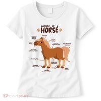 Cute Funny Anatomy Of A Horse Diagram Women's T-Shirt thumb 0