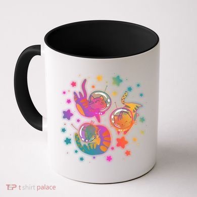 Cute Funny Astronaut Space Kitty Cats Coffee Mug