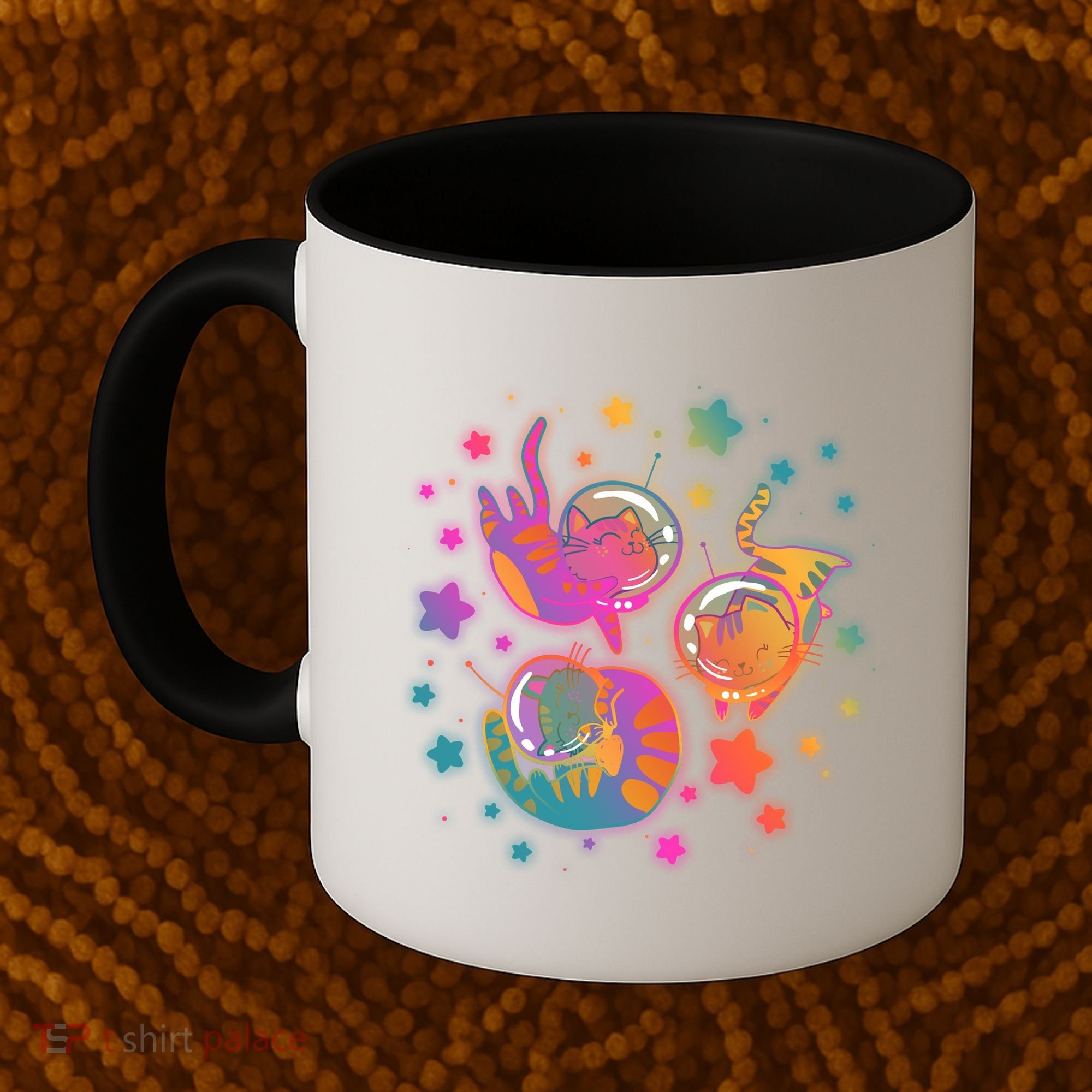 Cute Funny Astronaut Space Kitty Cats Coffee Mug