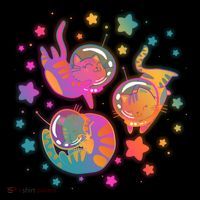 Cute Funny Astronaut Space Kitty Cats Women's Hoodie thumb 2