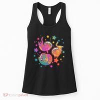 Cute Funny Astronaut Space Kitty Cats Women's Tank Top thumb 0