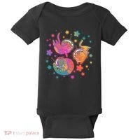 Cute Funny Astronaut Space Kitty Cats Baby Bodysuit thumb 0