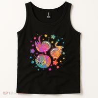 Cute Funny Astronaut Space Kitty Cats Tank Top thumb 2