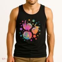Cute Funny Astronaut Space Kitty Cats Tank Top thumb 3