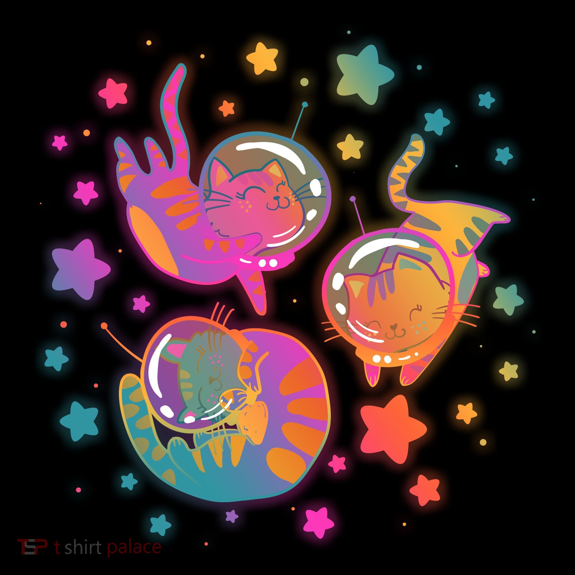 Cute Funny Astronaut Space Kitty Cats Tank Top