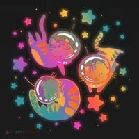 Cute Funny Astronaut Space Kitty Cats Toddler T-Shirt thumb 4