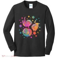Cute Funny Astronaut Space Kitty Cats Kids Long Sleeve Shirt thumb 0