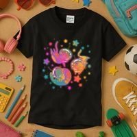 Cute Funny Astronaut Space Kitty Cats Kids T-Shirt thumb 3
