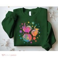 Cute Funny Astronaut Space Kitty Cats Sweatshirt thumb 2